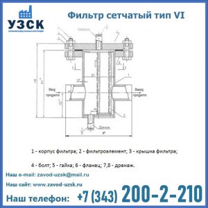 Фильтр сетчатый ФС по Т-ММ-11-2003 в Екатеринбурге